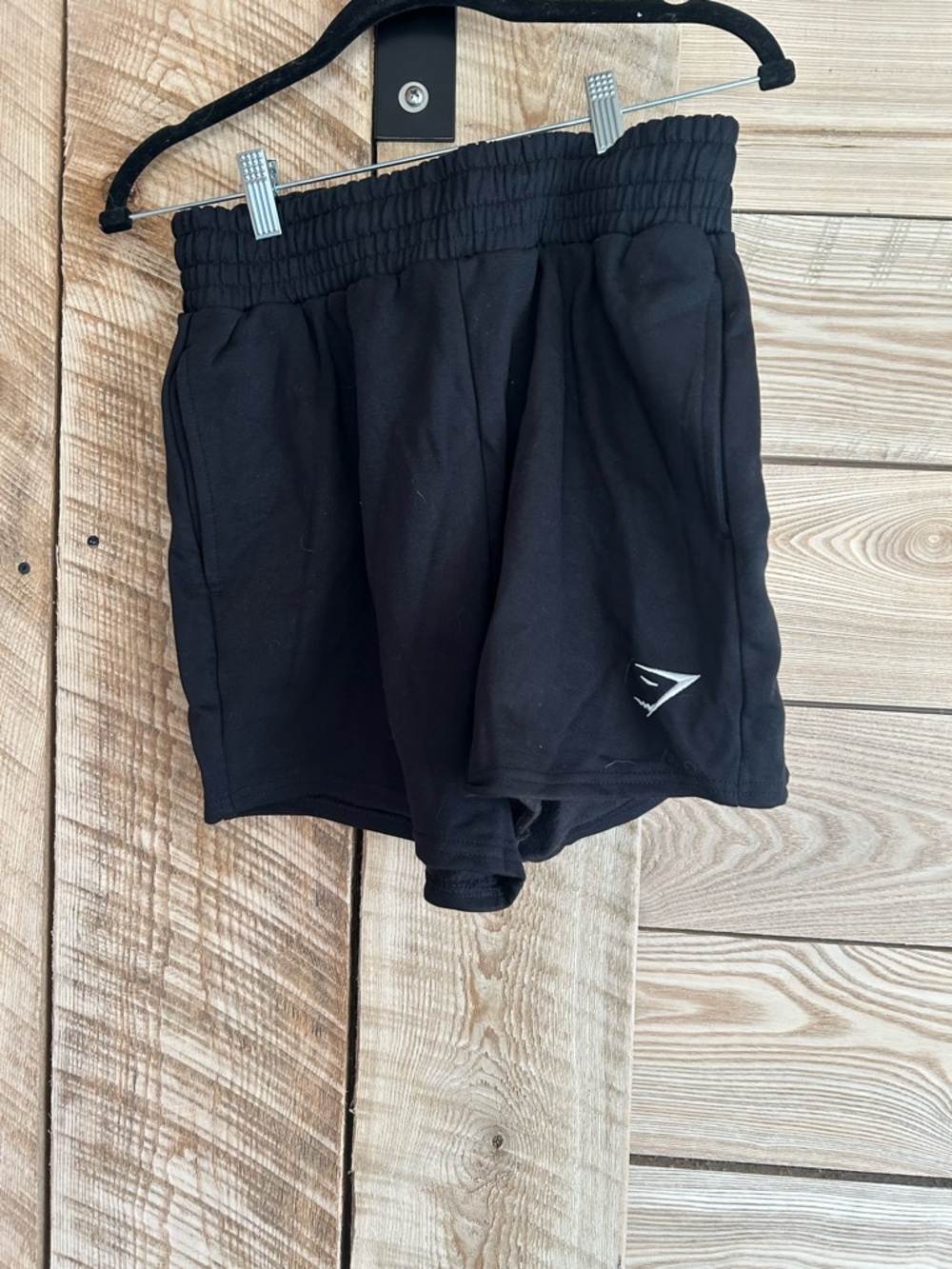Gymshark Men's Black Athletic Training Shorts with Logo